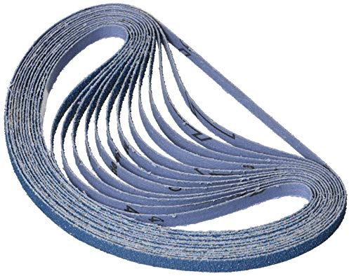 Slipbälte, 40 Korn, 9mm x 533mm, Blå, Förpackning med 25