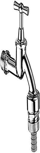 SCHELL 034170399 Auslaufventil / Ventil 1/2'' , Wasserhahn für Schlauchanschluss , Knebelgriff und Sicherungskombination, Schlauchverschraubung, Rückflussverhinderer, Rohrbelüfter in Durchflussform