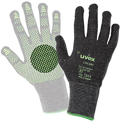Uvex C300 Dry Arbeitshandschuhe - 1 Paar Schnittschutzhandschuhe - 07/S 07/S