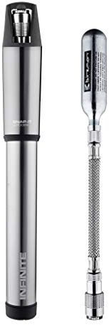 Birzman Infinite Apogee MTB CO2 Handpumpe für Erwachsene, Unisex, Silber, Einheitsgröße