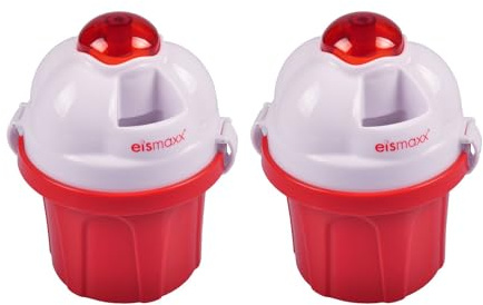 Eisbereiter Eiscreme Set Stieleis Puddingform Eisform Rot 2er Automatik | Eismaxx, Speiseeis, Dessert, Frozen Joghurt, Haushalt, Küche, Sommer, Eis am Stiel, Eisformen, Eisbereiter, Set