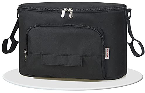 ZONSUSE Multifunktionstasche für Babys, Kinderwagen Aufbewahrungstasche, Wickeltaschenaufhänger, wasserdicht, Universal (Schwarz)