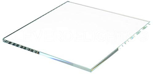 CleverDelights Glasfliesen, quadratisch, 10,2 x 10,2 x 0,3 cm, 5 Stück