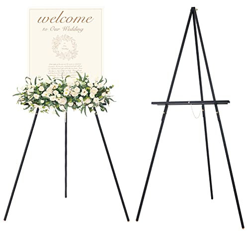 MEEDEN Schwarz Holz Hochzeits Staffelei: 163cm Anzeige Staffelei für Willkommensschild