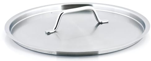 METRO Professional Edelstahldeckel, mit geschweißtem Drahtgriff, Ø 20 cm, silber