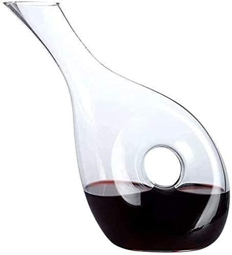 Dekanter, Whisky-Dekanter, Wein-Dekanter, Wein-Dekanter, schneller Dekanter, kleiner Weinkrug, Weinkeller, Kristall-Dekanter-Set (1,1 l)