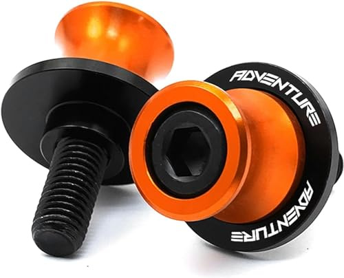 ZESIDIMO 2 pièces M10 diabolos cliquets support de moto accessoires pour 390 790 890 990 1050 1090 1190 1290 Adventure (Orange)