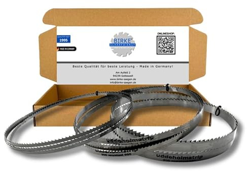 Birke® Uddeholm Mischpaket 6/10/15mm Breite 1070-2500mm Länge für Weich-und Hartholz (1785mm 6/10/15mm)