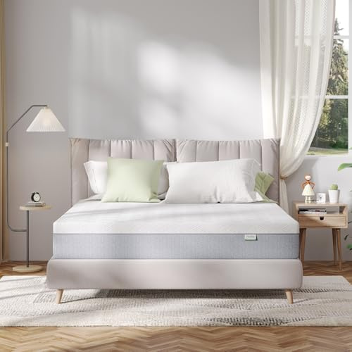 Novilla Memory Foam Mattress Queen, Queen Size Mattress 10 inch with Gel Foam for Comfortable Sleep & Pain Relief & Body Support, CertiPUR-US Certified