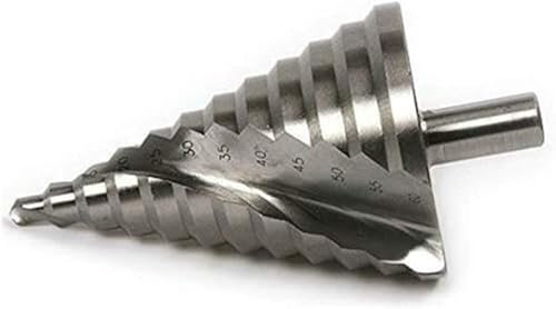 Brocas for metal, Brocas for metal, Broca escalonada ranurada en espiral, Abridor de orificios for metal Agujero cónico HSS Taladro escalonado recubierto de titanio Herramienta eléctrica HSS