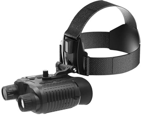 Gafas de visión Nocturna NV8000 3D Gafas de visión Nocturna IR 1080p HD Infrarrojos NV Binocular Ojo Desnudo Digital 3D Ocular Montaje en la Cabeza Oscuridad(NV8160)