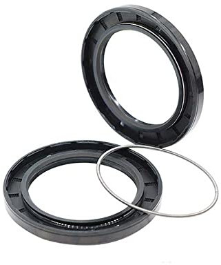 MEYINGOU Deckel des Wellendichtrings Doppellippe, 2 Stück NBR Doppellippendichtung for Rotationswelle, TC/FB/TG4 Skelett-Öldichtringe, ID 8–19 mm Öldichtungslippe(16x35x7mm)