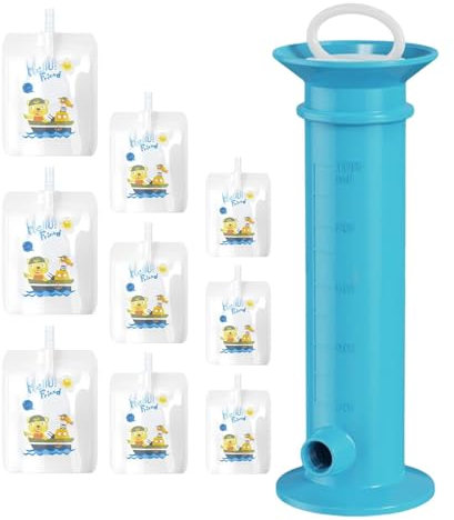 Fruit Squeeze Püree Filler – Squeezer Filler Mit Wiederverwendbaren Beuteln | Kinder-Obstbeutelhersteller, Kinder-Obst- Und Babynahrungsbeutelhersteller Mit Lebensmittelspender, Reiner Farbe Und Ausla