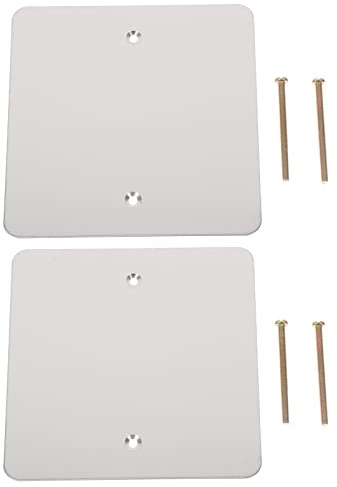 AUTSUPPL Cache Prise Electrique Murale Installation Facile en Acier Inoxydable, Plaque de Recouvrement de Plafond 120mm, Lot de 2