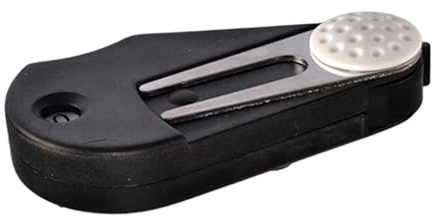 UncleS 5-in-1 Klappbares Golf-Pitchgabel mit Bürste, grüne Gabel, Punktezähler, Rillen, Reinigungswerkzeug, Golfplätze, Zubehör, multifunktionale grüne Gabel