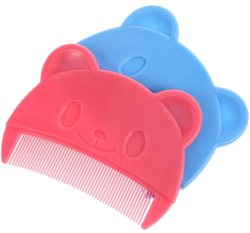 NAMOARLY 2pcs Fine Tooth Comb for Cradle Cap Removal and Gentle Scalp Massage Portable Cute Hair Combs for Newborns and Lightweight Multipurpose Grooming Tool