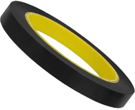UKCOCO Cinta Opaca Negra 15mm X 50m para Bloqueo de Luz, Protección contra Contaminación Lumínica, Cinta Aislante para Electrónica, Tiras Adhesivas para Luces LED y Oficina