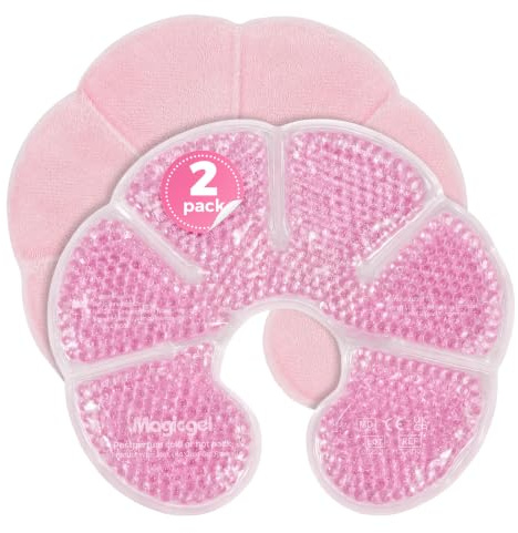 Magic Gel Impacchi Gel per Seno, Set da 2 Compresse Caldo e Freddo per Allattamento, Sollievo Capezzoli Doloranti, Dotti Ostruiti, Mastite, Post Parto e Recupero dopo Chirurgia al Seno