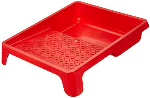 SCHULLER 40500 Farbwanne aus Kunststoff gerippt, Größe 32x33 cm, 1 Stück, Rot