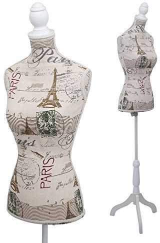 Schneiderpuppe T220, Schaufensterpuppe Torso weiblich, Schaumstoff - Paris