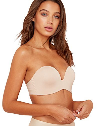 Wonderbra Women Ultimate Strapless Bra , Beige, 38D