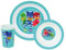 FUN HOUSE 005559 PYJAMASQUES - Vajilla infantil con 1 plato, 1 cuenco y 1 vaso de polipropileno (26,5 x 8,5 x 24,5 cm), color blanco