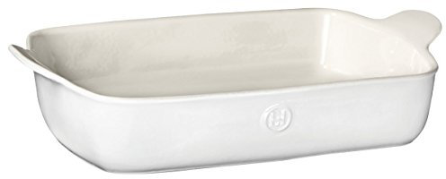 Emile Henry 239629 HR - Recipiente individual rectangular de cerámica, color azul