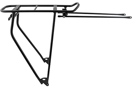 Racktime Unisex – Erwachsene Boostit Gepacktrager, schwarz, 1size
