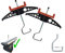 Van Ladder Clamps WIDE HOOK for wide roof rack bars - ideal for Thule wing bars WingBars Evo Easy-Clamp - Crash Tested - CE