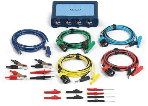 Pico Technology PicoScope 4425A Automotive Oscilloscope 4 channel USB Digital Diagnostic PC Scope Starter Kit with software, probes and adapters