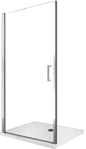 Puerta de ducha batiente de 8 mm para instalacion en un nicho reversible H.200 – 64-68 (64-68 cm)