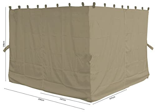 QUICK STAR 4 parois latérales pour pergola Firenze Sand