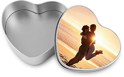 Personalisierte Foto Herz Aufbewahrungsbox Benutzerdefinierte Foto Schmuck Box Pralinenschachtel FÜR Gebäck, Kekse, Kleine Kuchen, Kuchen, Cupcakes, Donuts (sty1)