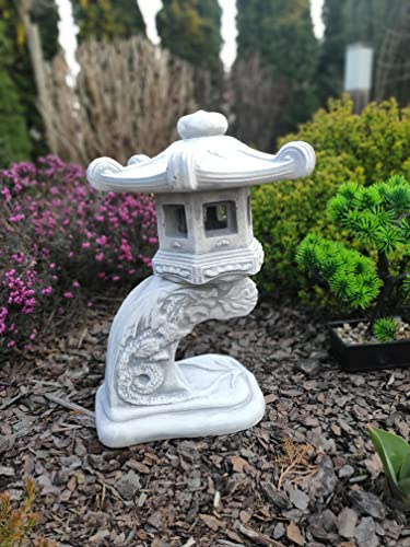 Petite Lanterne décorative de Jardin, pagode Japonaise incurvée 32x15x19cm