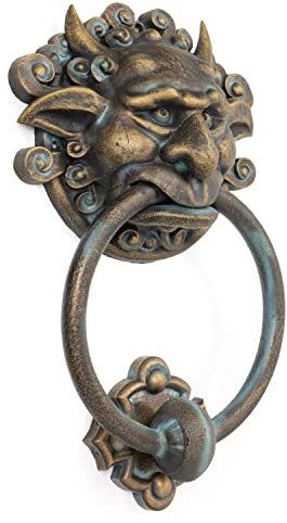 Moritz XXL Türklopfer Labyrinth Antik Stil Gusseiesen Rustikal Türklingel Door Knocker Barock Türglocke Haustür Türdekoration Türgong