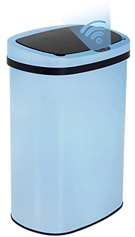 BestOffice Kitchen Trash Can with Lid, 13 Gallon Automatic Garbage Can for Bathroom Bedroom Home Office 50 Liter Touch Free High-Capacity Brushed Stainless Steel Waste Bin