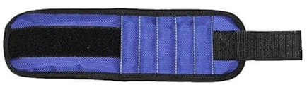Starkes magnetisches Armband, tragbare Werkzeugtasche for Schrauben, Nägel, Muttern, Bolzen, Bohrer, Reparaturset, Organizer, Aufbewahrung, Vatertagsgeschenke for Papa(Blue,3 Magnet)