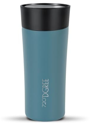 720°DGREE Thermobecher 350ml “PleasureToGo 2.0” - Hält 5h Heiß, 10h Kalt | BPA-Frei, 360° Trinköffnung, Auslaufsicher, Hygienisch, Schlank - Kaffeebecher to go, Ideal im Alltag, Auto, Reise, Büro, Uni