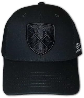 UMBRO West Ham United Black 3D Cap schwarz WHUFC Basecap Hammers Fan Kappe Mütze