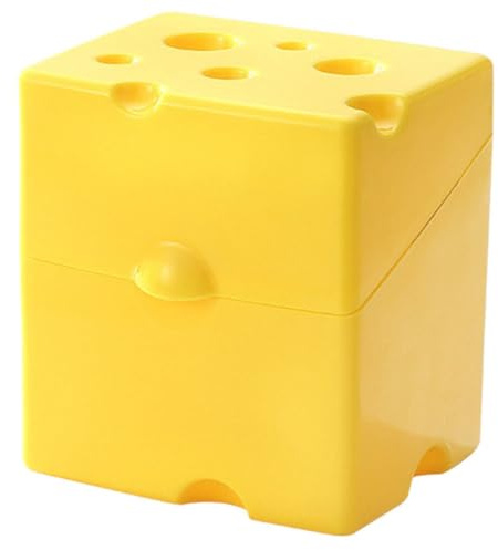 Kichvoe Recipientes De Plástico Para Almacenamiento De Queso Soporte Para Rebanadas De Queso Con Tapa Caja Hermética Decorativa Para Queso Que Mantiene El Queso Fresco Protector De Carne
