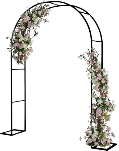 Porte-Plante Étagère à Fleurs Support de rangement pour plantes, arche de jardin, arche de mariage en acier inoxydable, treillis pour roses, treillis de pergola avec finition galvanisée, à l