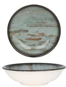 Bonna Platos hondos - Madera - Porcelana - 13 cm (220cc) - juego de 6