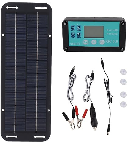 Kit de panneaux solaires 20W 12V avec contrôleur MPPT, chargeur de batterie solaire, panneau solaire pour la maison