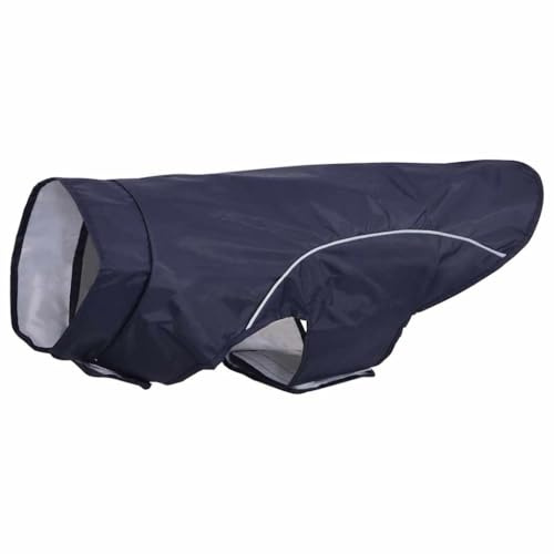 vidaXL Hunde Regenmantel mit Reflexstreifen Polyester Marineblau XL