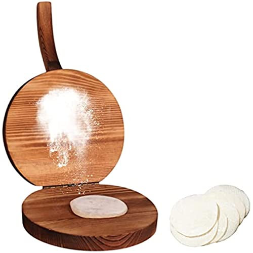 Presse à tortilla en bois, machine à chapati avec poignée, pour tortillera mexicaine, roti, chapati