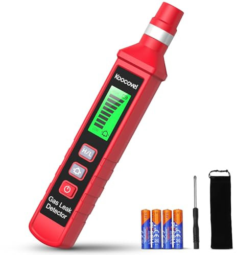Natural Gas Leak Detector - Koocovel Portable Home Propane Sniffer Alarm for Combustible Gases & Methane
