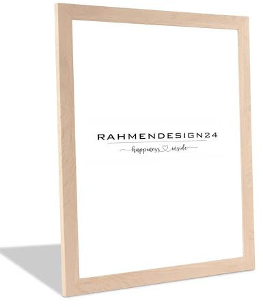 Rahmendesign24 Bilderrahmen Milano 28x35 Eiche Hell Fotorahmen, Wechselrahmen, Posterrahmen, Puzzlerahmen