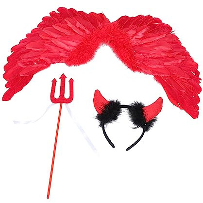 ROMISBABA Teufelskostüm Für Junge Mädchen Halloween-teufelskostüm Rollenspielanzug Für Junge Mädchen Teufelsanzug Für Bühnenkleidung Aus Hochwertigem Material Für Geburtstagsfeiern