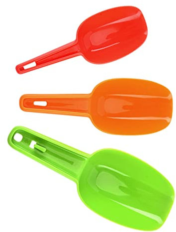 KICHOUSE 3pezzi Paletta Plastica Per Alimenti Paletta Per e Cubetti Ghiaccio e Per Uso