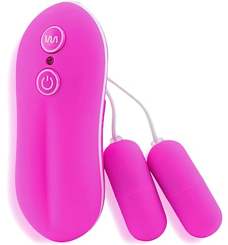 2 Vibro Ei mit 20 Vibrationsmodi Kraftvolle Mini Vibration Leiser Bullet Vibrator 4 cm x 2 cm Batteriebetrieben Diskret Intensives Klitoris Vergnügen für Frauen FOPS M14-2